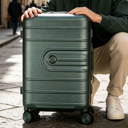 Unisex Compact Hard Shell Travel Trolley Bowlift