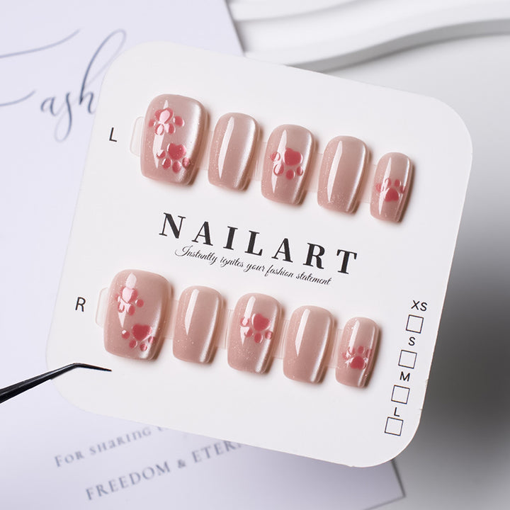 Decorative Crystal-Embellished Press-On Nails Bowlift