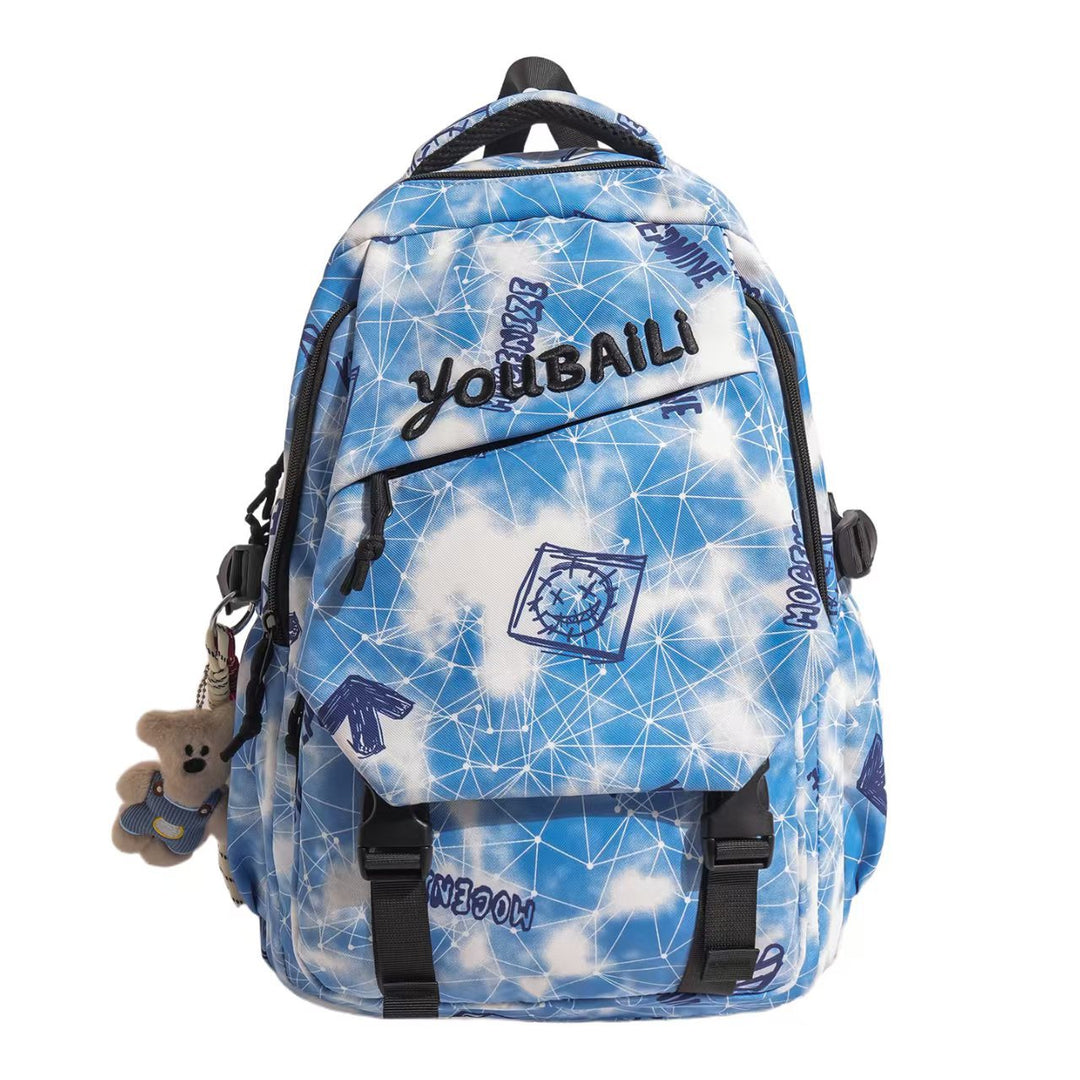 Trendy Graphic Print Backpack Bowlift