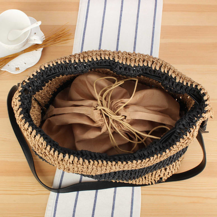 Braided crossbody bag with drawstring closure Bowlift