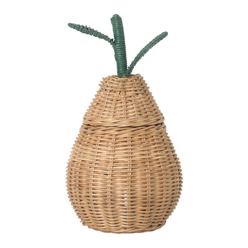 Decorative Woven Storage Container with Lid Bowlift