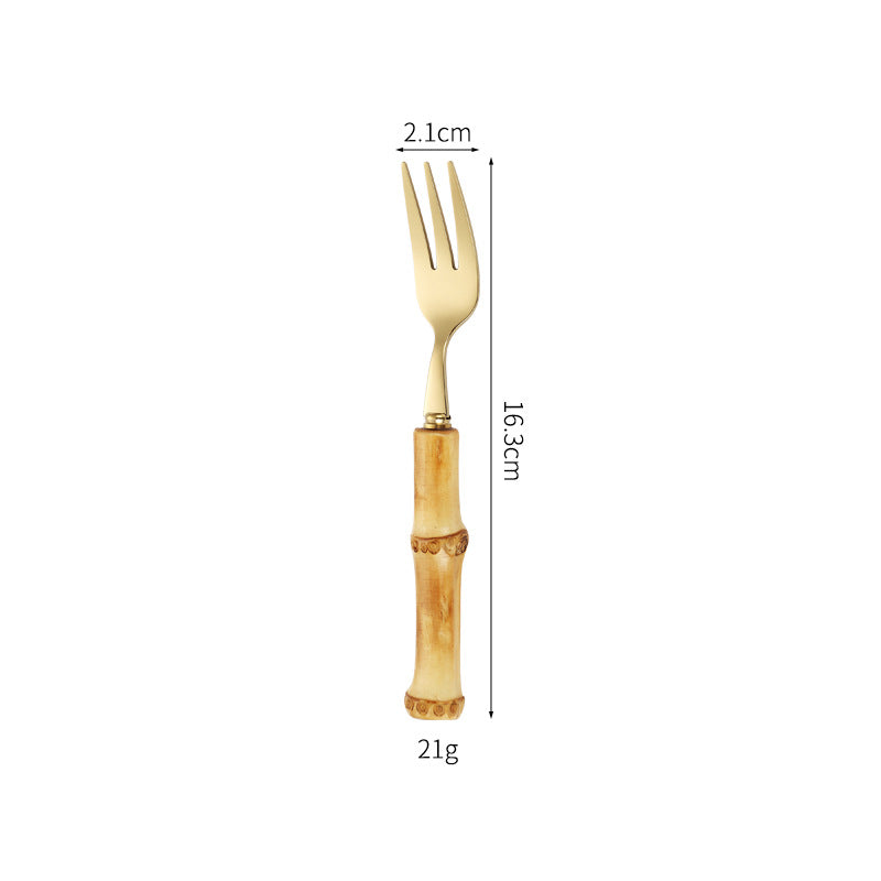 Bamboo Handle Salad Fork Bowlift
