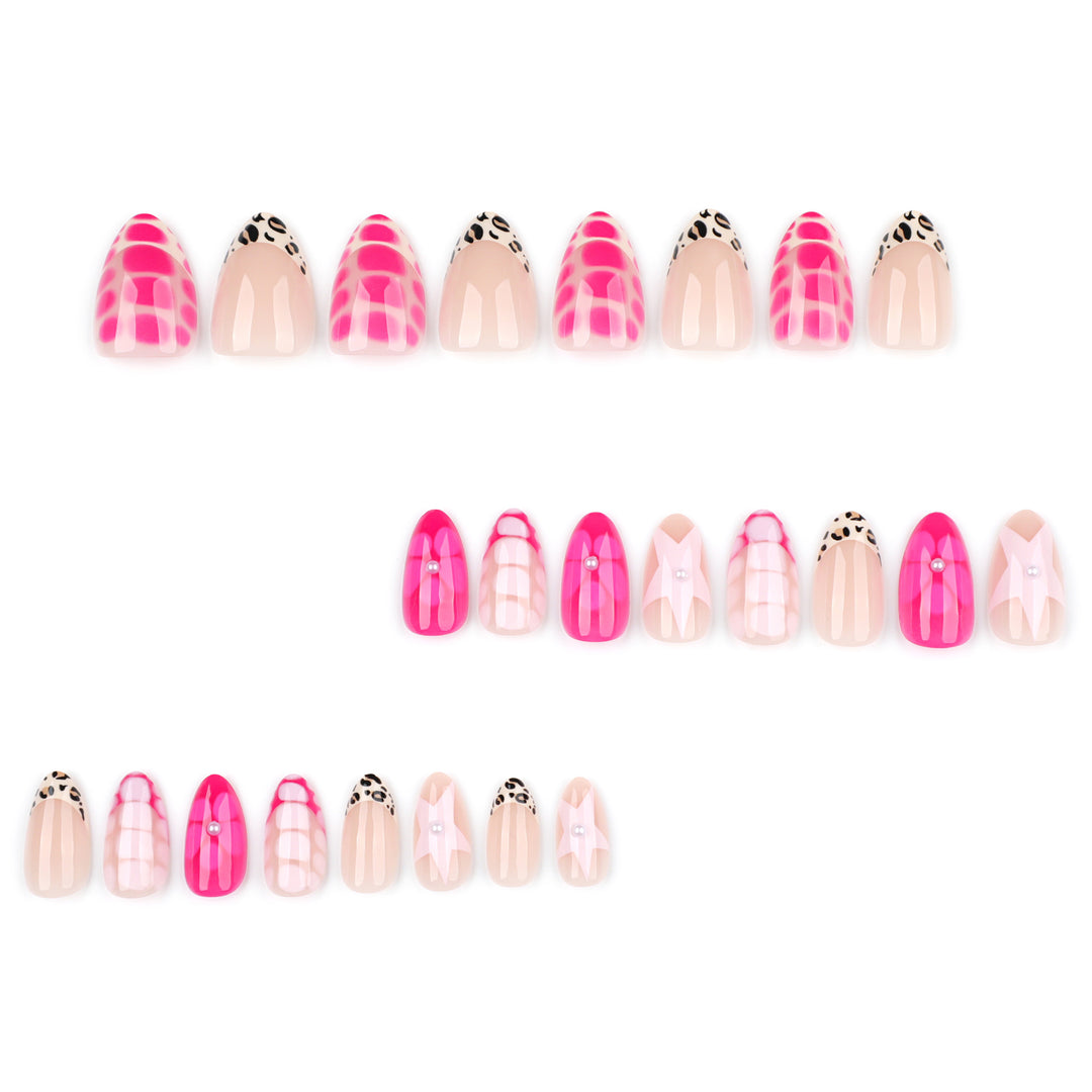 Artful nail art with colorful design and glitter accents Bowlift