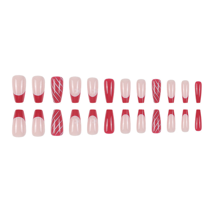 Long Elegant Press-On Nail Set Bowlift
