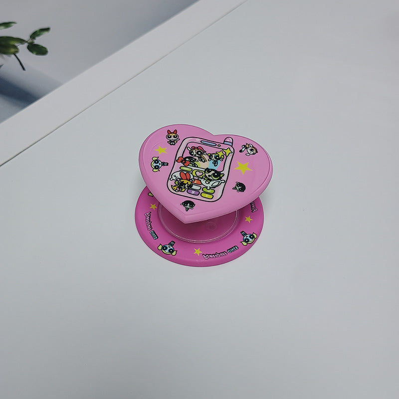 Heart-Shaped Character Phone Grip Bowlift