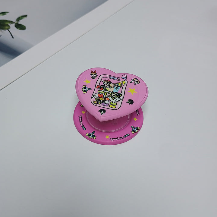 Heart-Shaped Character Phone Grip Bowlift