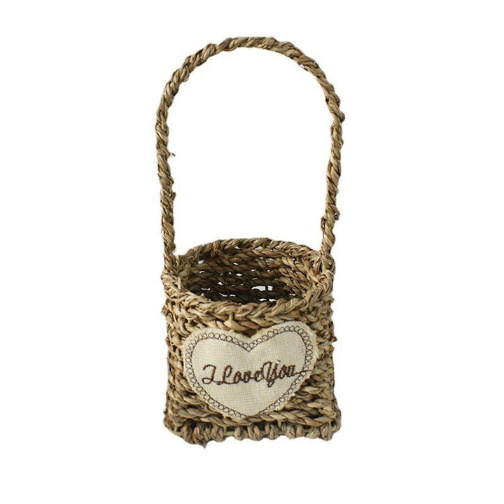 Handwoven Decorative Flower Basket Bowlift