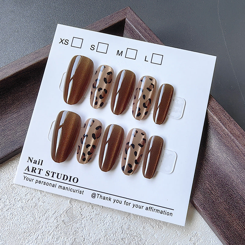 Acrylic Nails in Modern Leo Design Bowlift