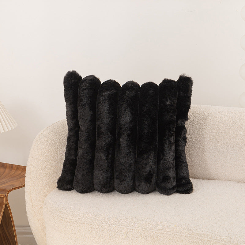 Plush Textured Decorative Cushion
