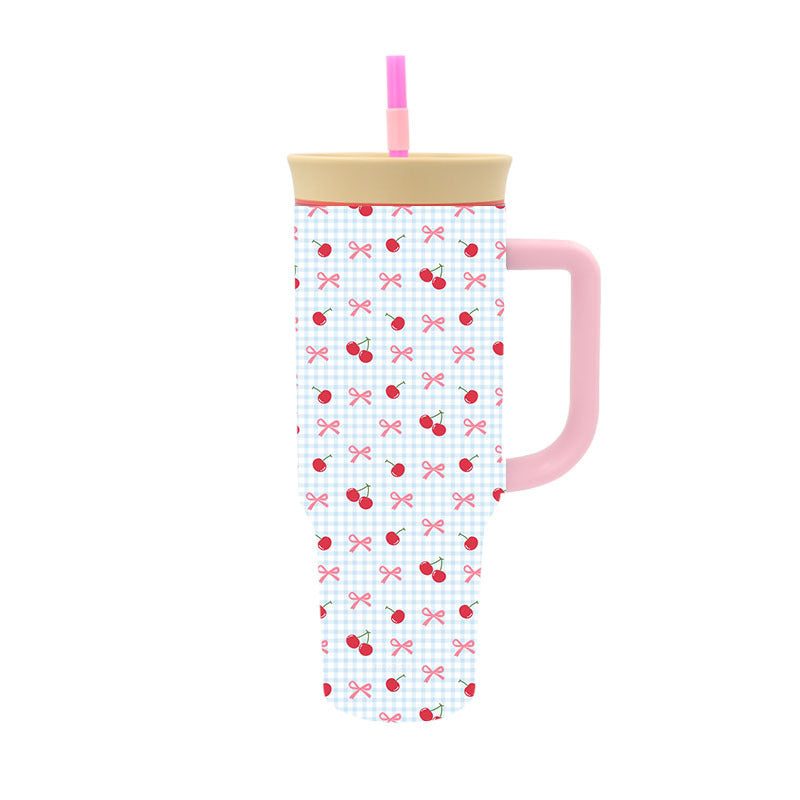 Women's Stylish Drink Cup with Practical Straw Bowlift