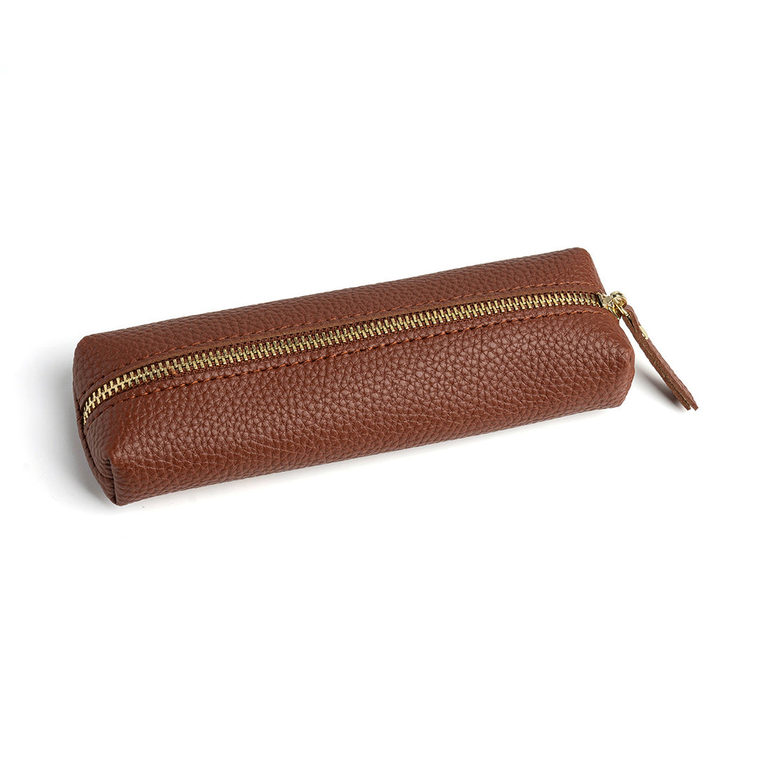Leather Zippered Pencil Case Bowlift