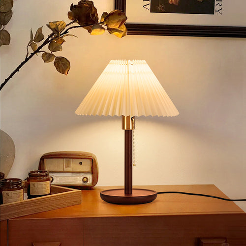 Modern Pleated Fabric Table Lamp