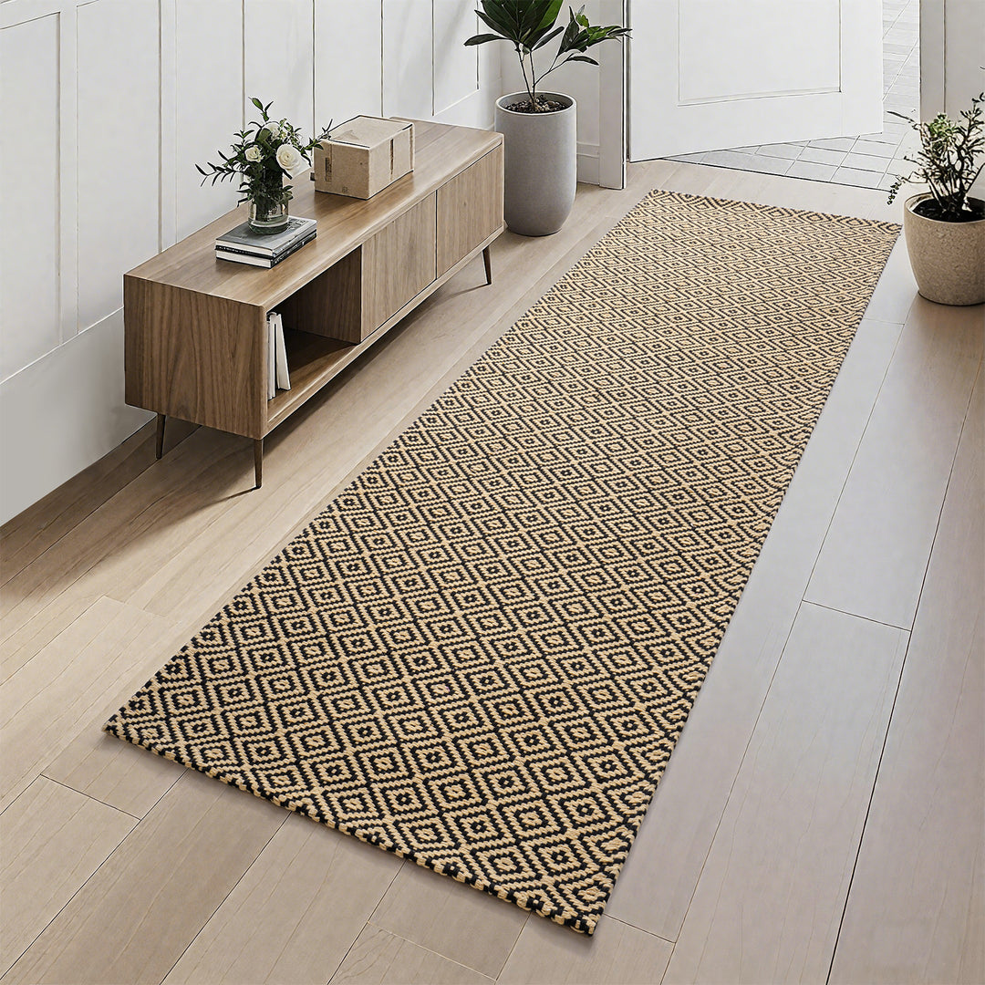 Geometric Pattern Indoor Runner Mat Bowlift
