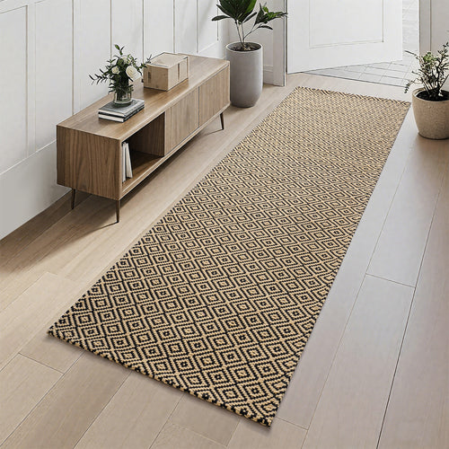 Geometric Pattern Indoor Runner Mat Bowlift