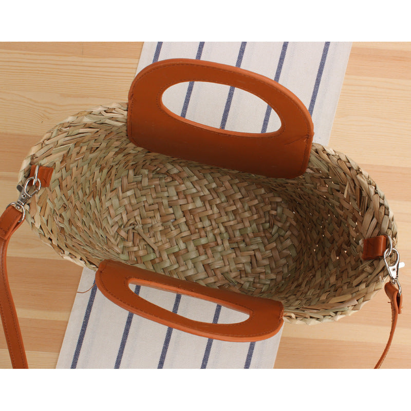 Designer Shoulder Bag in Modern Wave Pattern Bowlift
