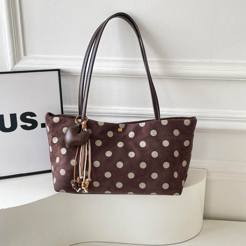 Suede Shoulder Tote Bag Bowlift