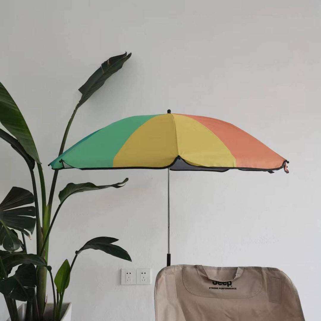 Women's Adjustable Beach Sunshade Umbrella with Ground Anchor Bowlift