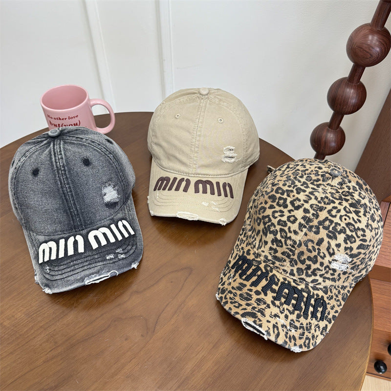 Women's Distressed Graphic Baseball Cap Bowlift