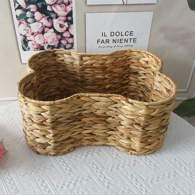 Woven Storage Basket with Organic Curved Design Bowlift