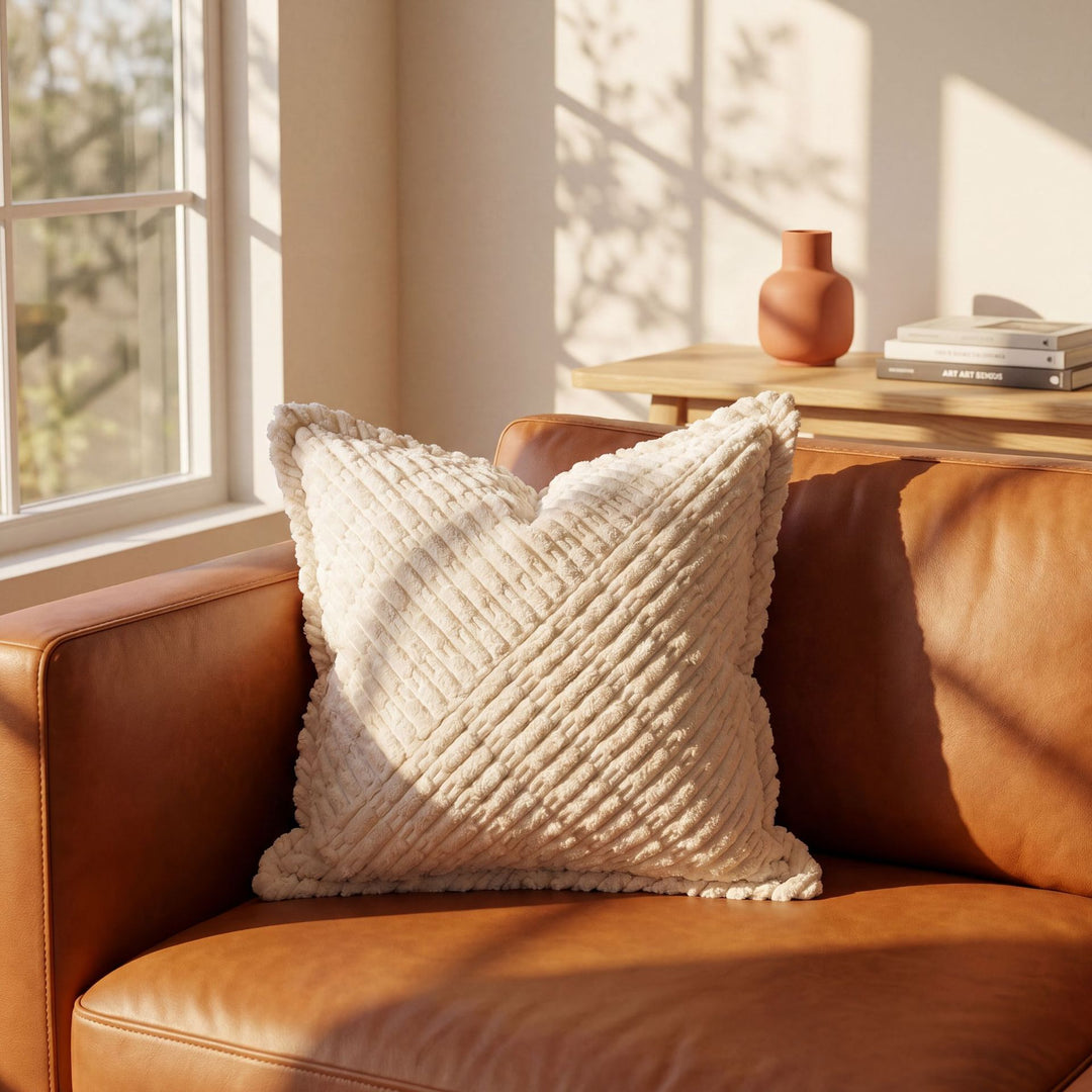 Textured Decorative Throw Cushion