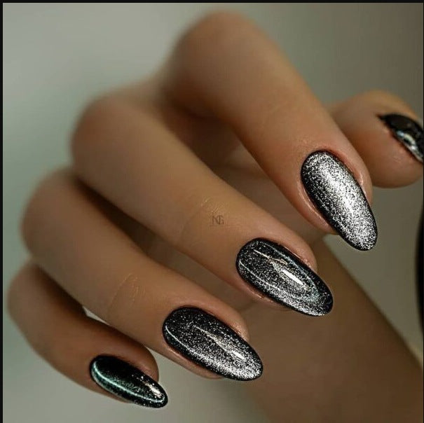 Premium Shimmering Press-On Nail Set Bowlift