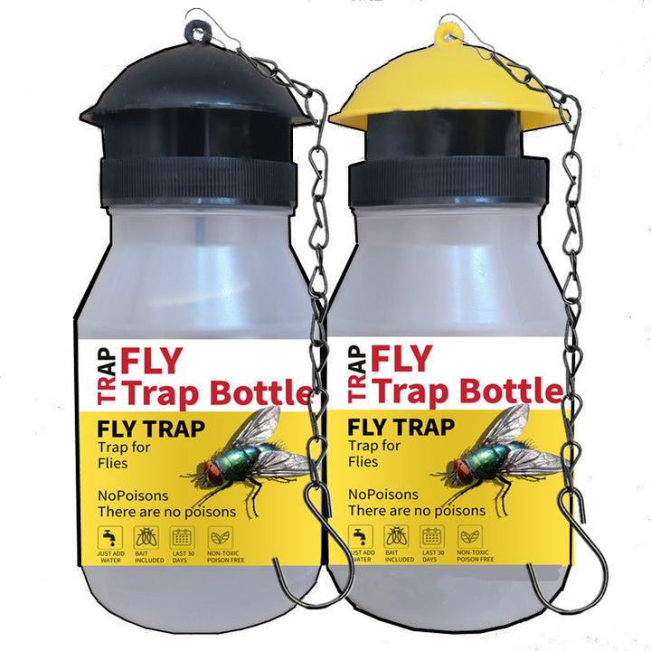 Hanging Non-Toxic Reusable Fly Trap Bottle with Chain and Funnel Lid Bowlift