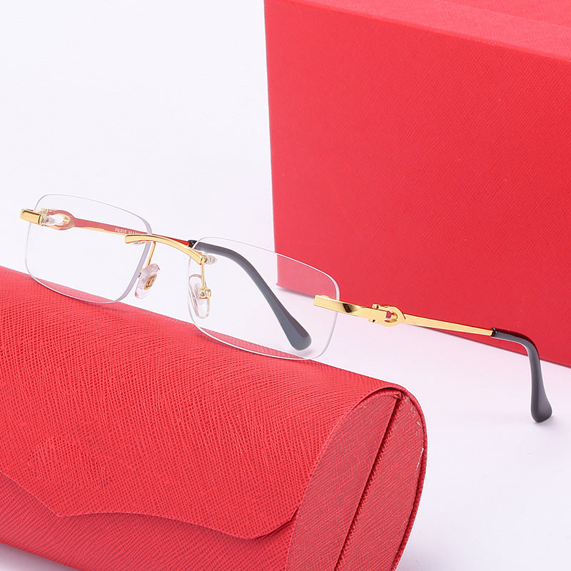 Women's elegant half-frame glasses with comfortable nose pads Bowlift