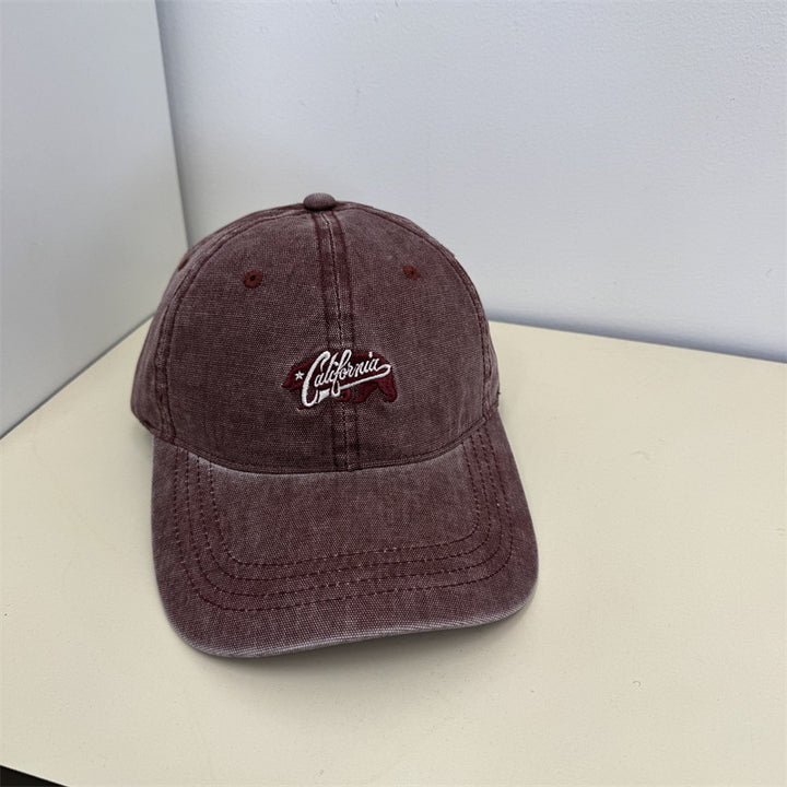 Women's Casual Vintage Embroidered Cap Bowlift