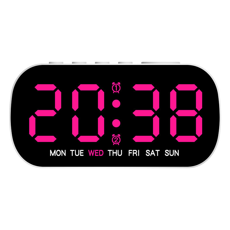 Digital alarm clock with LED display and temperature display Bowlift