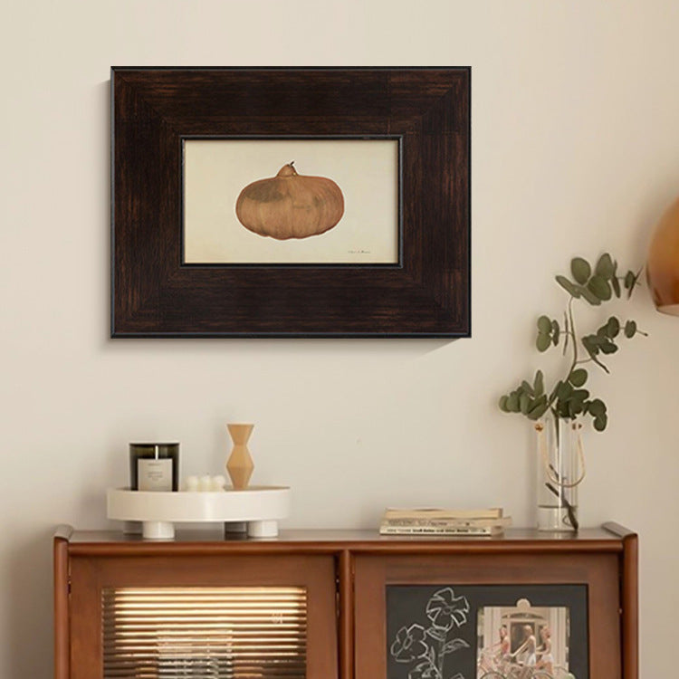 Framed Pumpkin Botanical Art Print