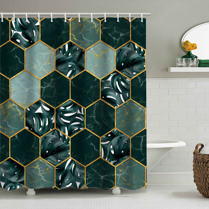 Geometric Motif Shower Curtain Bowlift