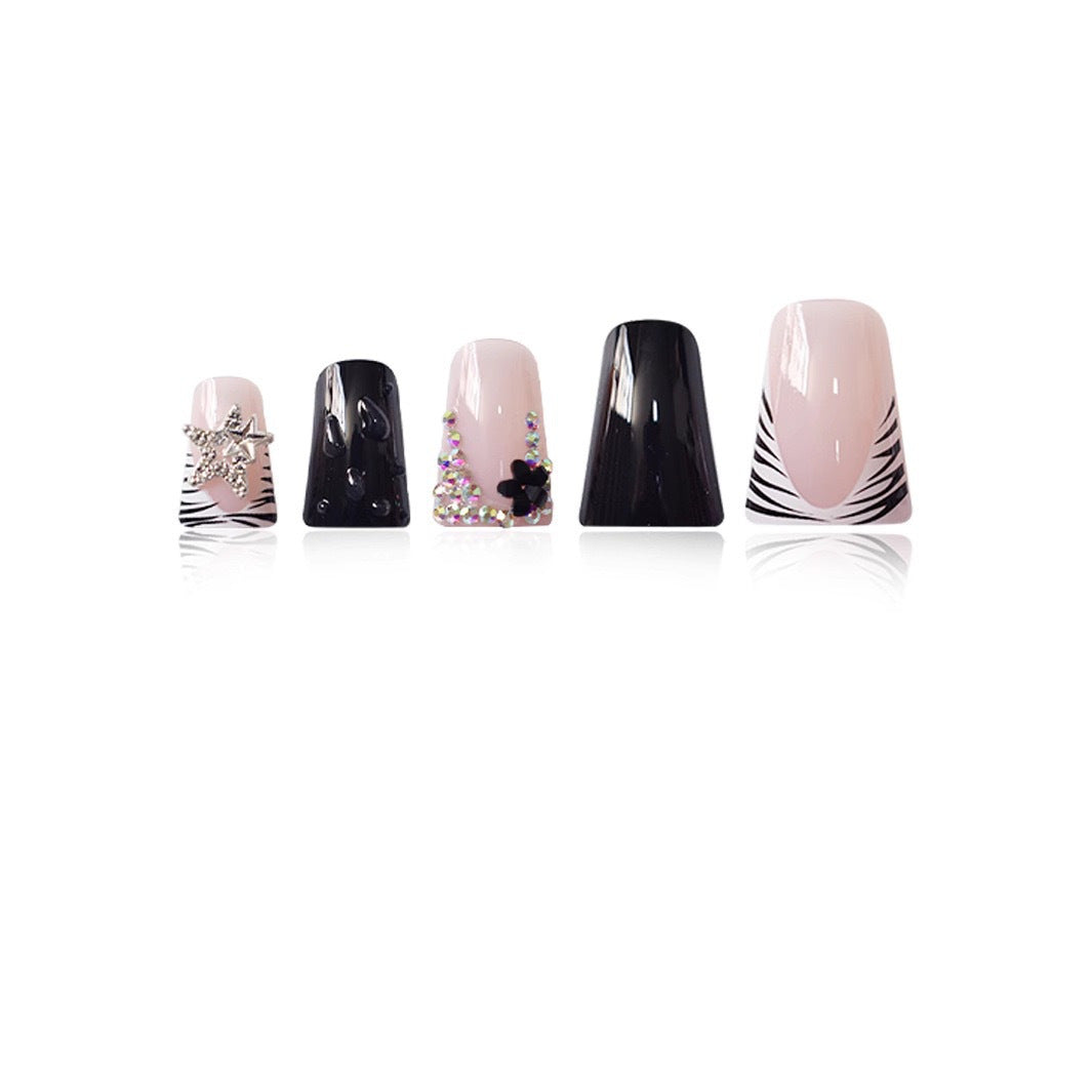 Floral Accent Nail Art Extensions Bowlift