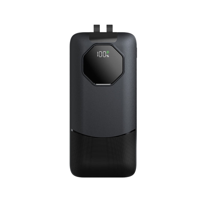 Portable power bank with water-repellent surface and digital charge status indicator Bowlift