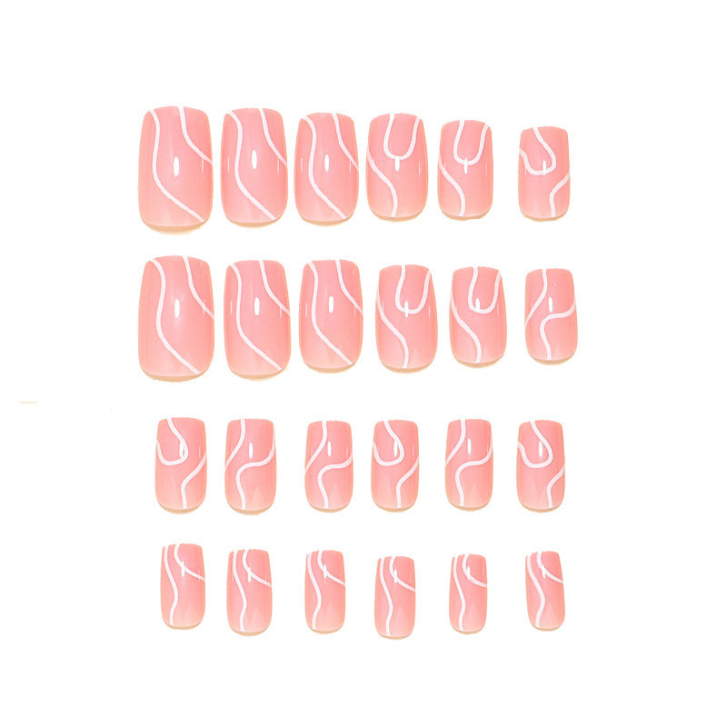 Artistic Wave Design Nail Art Bowlift