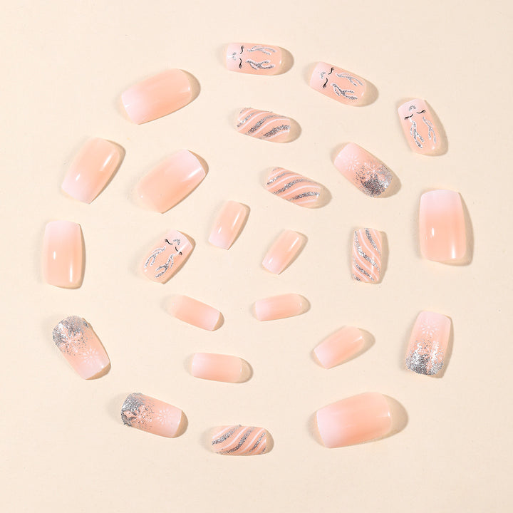 Festive Winter-Themed 3D Nail Art Extensions Bowlift