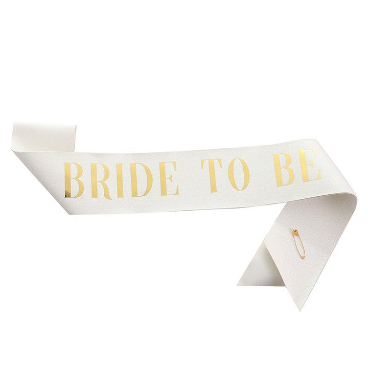 Ladies Glittering Bride Sash Bowlift