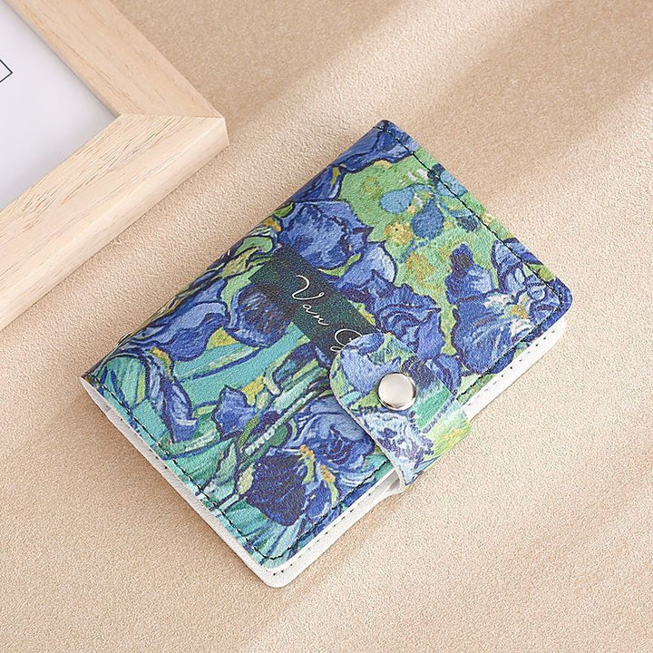 Elegant Rose Print Wallet Bowlift