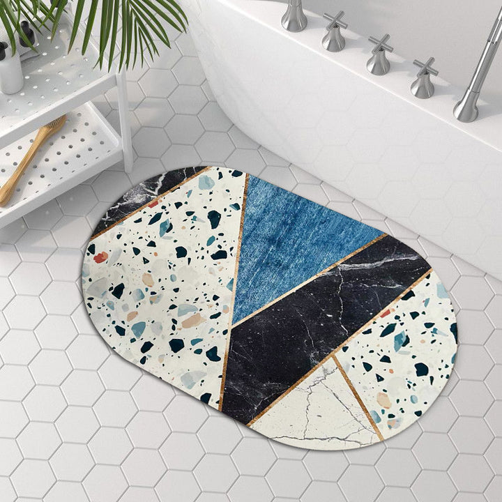Decorative Geometric Bath Mat Bowlift