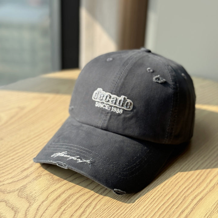 Vintage-Inspired Embroidered Baseball Cap