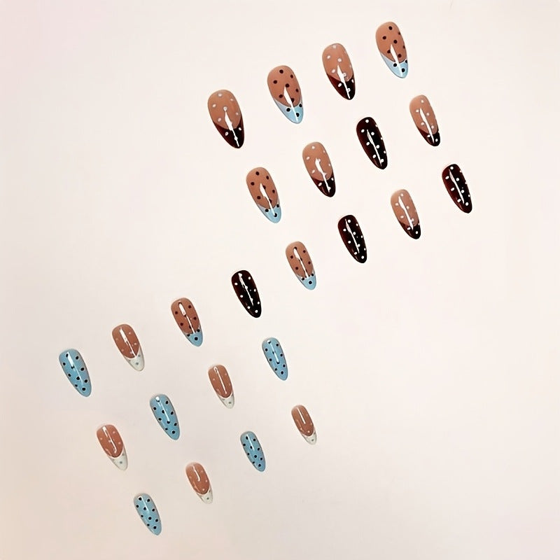 Decorative Press-On Nail Set Bowlift