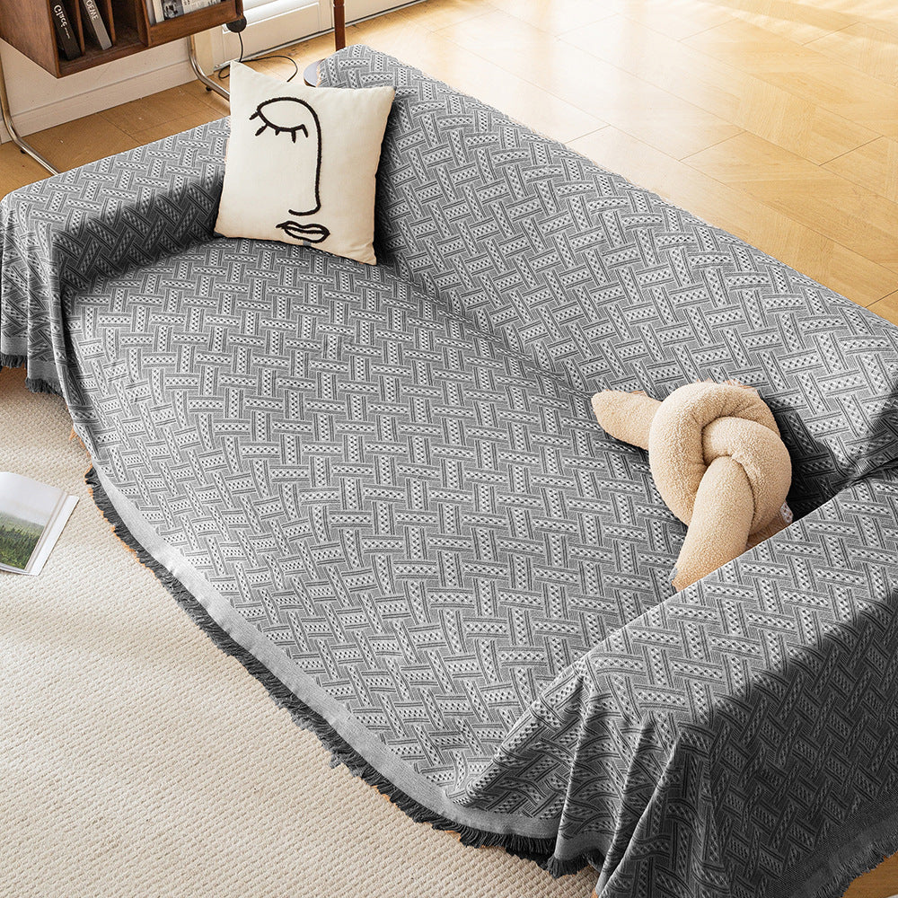 Stylish Woven Sofa Throw Blanket