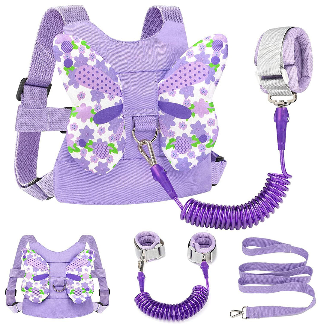 Butterfly-Themed Toddler Harness Backpack Bowlift