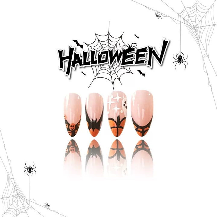 Nail art set with creative Halloween designs Bowlift