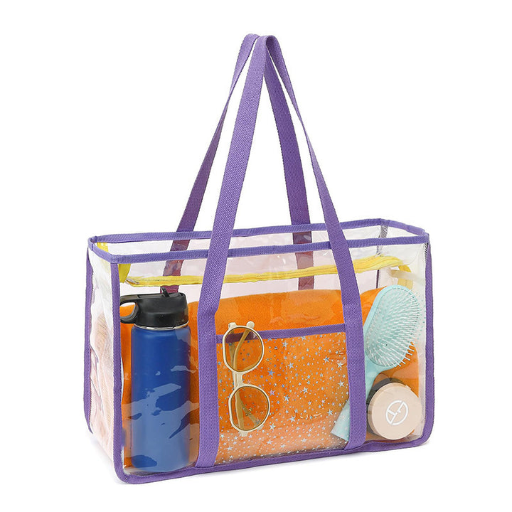Transparent beach bag with multiple compartments Bowlift