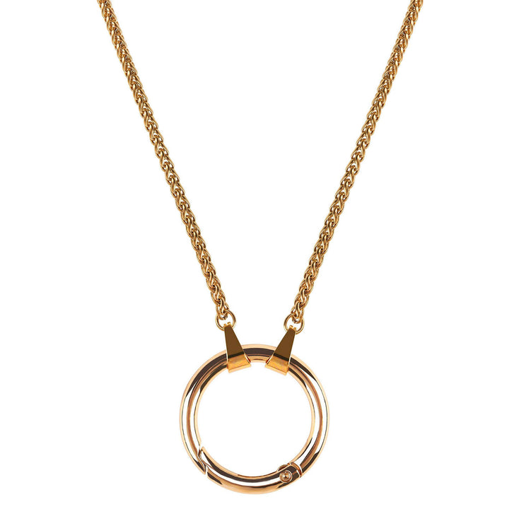 Elegant Chain Link Pendant Necklace Bowlift