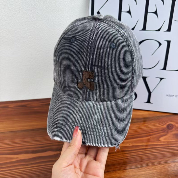 Women's Velvet Textured Baseball Cap Bowlift