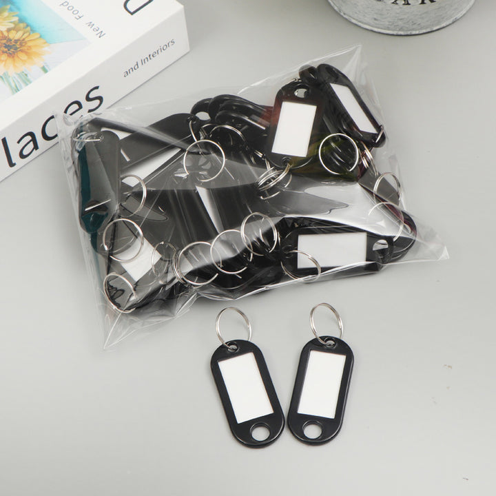 Unisex label tags with key ring and writable field Bowlift