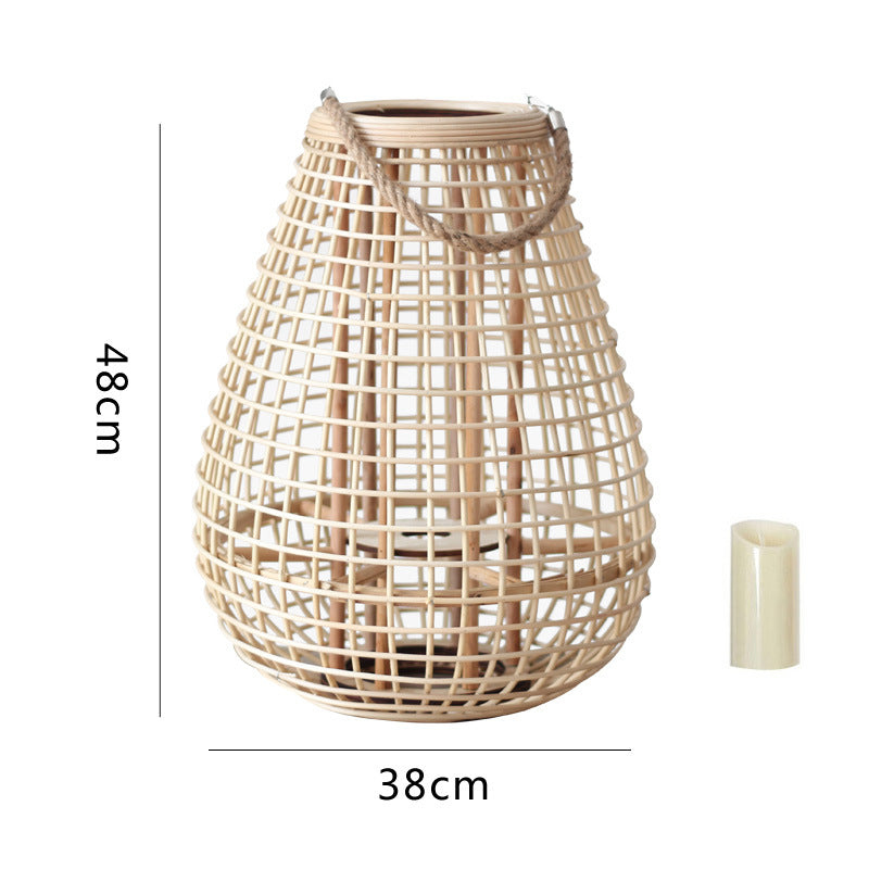 Decorative Rattan Lantern Bowlift