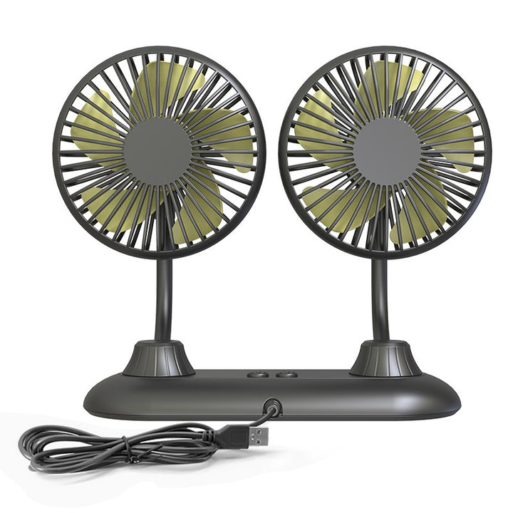 Dual Adjustable Desktop Fan Bowlift