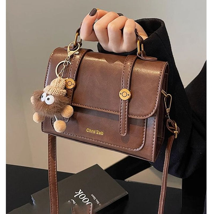 Structured Faux Leather Handbag Bowlift